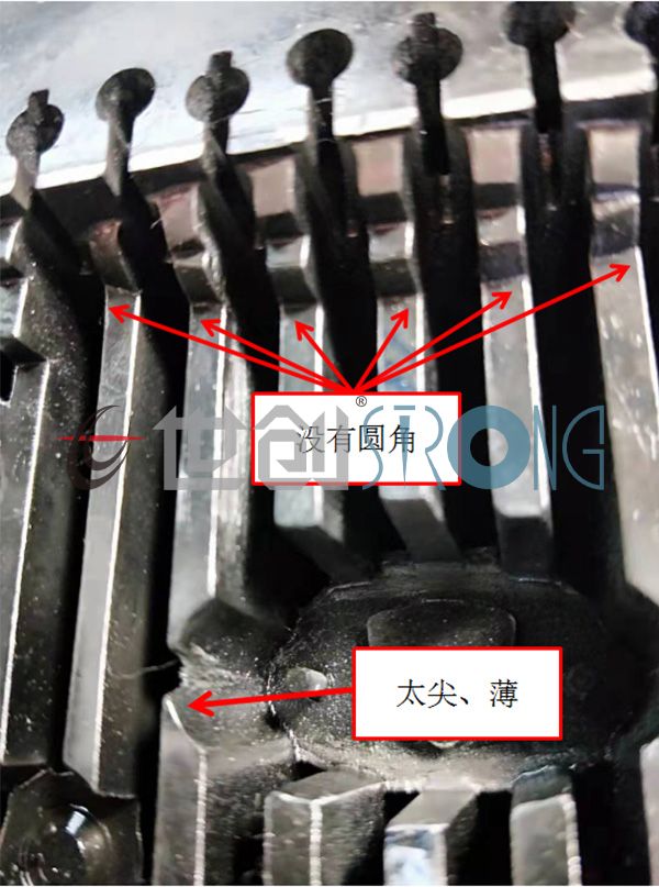 how important the temperature control is to the mould life